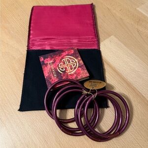 BuDhaGirl Amethyst All Weather Bangles Set of 6